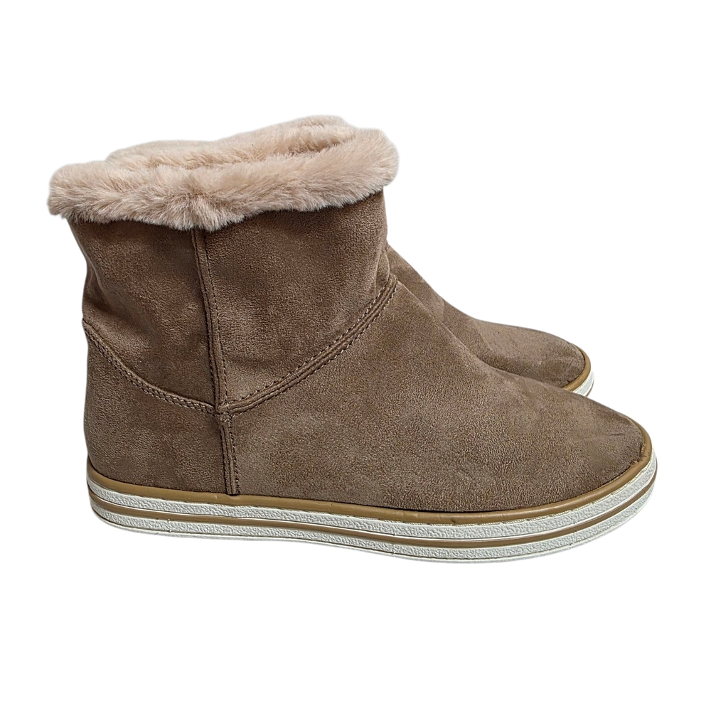 Seven Dials Tess Brown Shearling Style Slip On Bootie Size 8.5 M